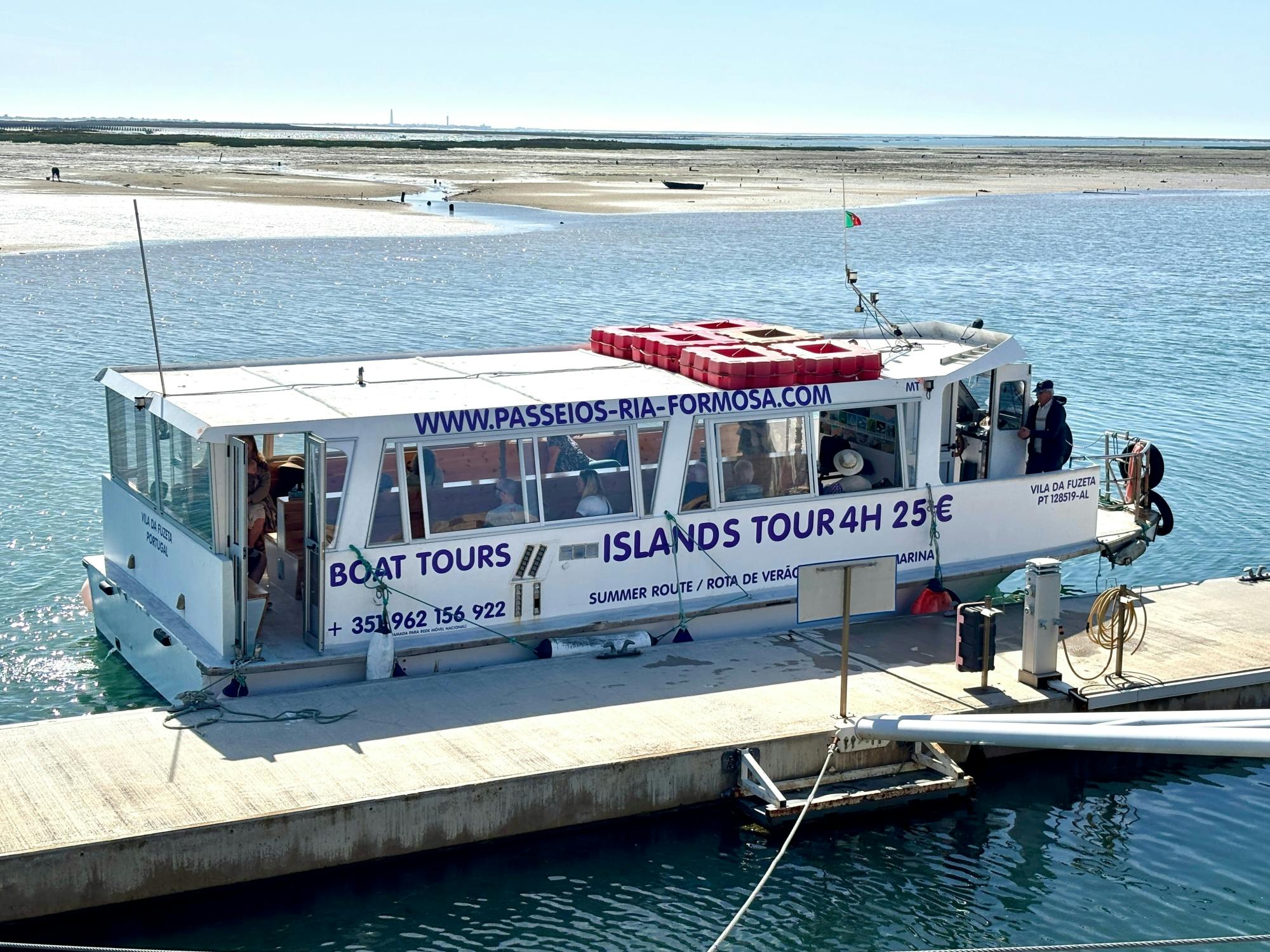 Algarve four-island cruise in Ria Formosa Natural Park
