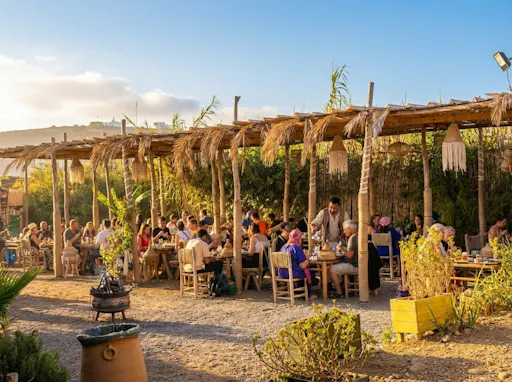 Buggy driving and sandboarding experience with sunset barbecue