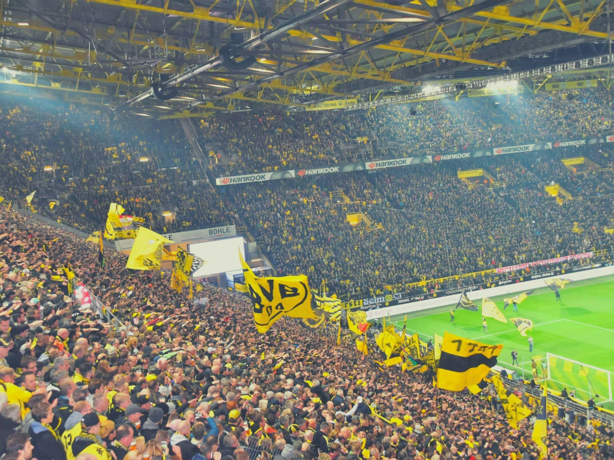 Borussia Dortmund football game ticket at Signal Iduna Park
