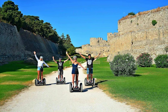 Rhodes self-balancing scooter tour through the old town