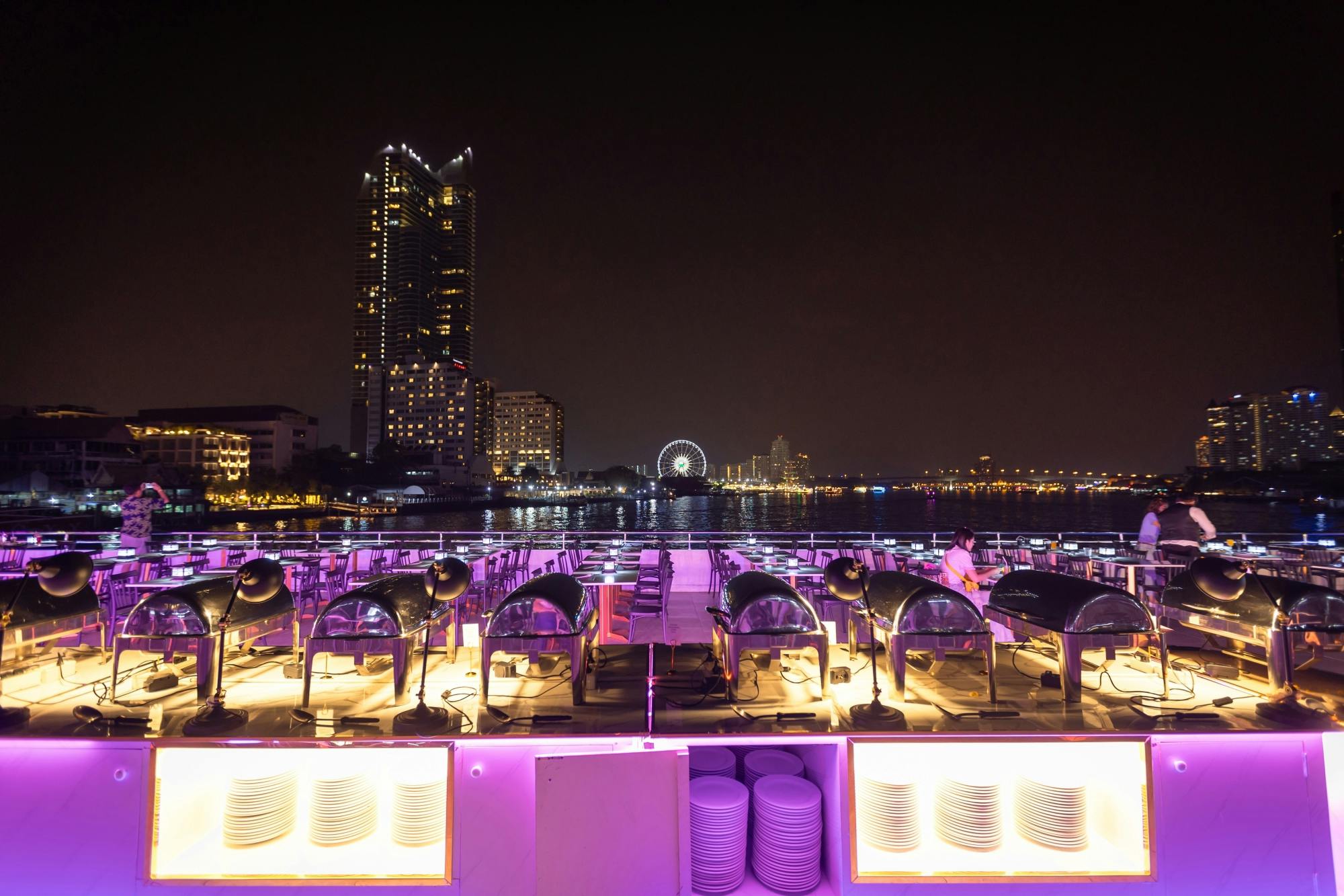 Dinner cruise on Bangkok’s Chao Phraya River