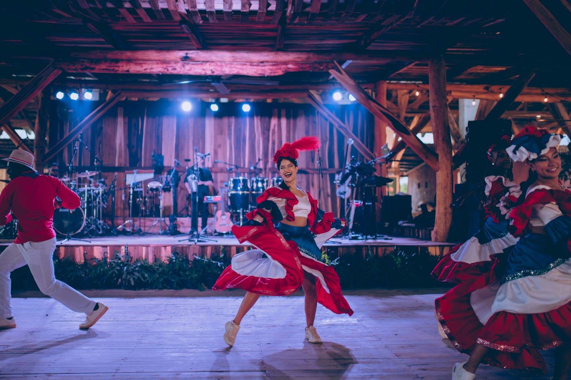 Dominican Republic Travesia World Show at PANACA with evening fiesta