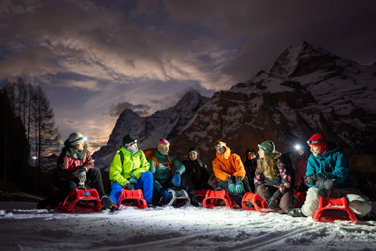 Night Sledding in the Alps from Interlaken