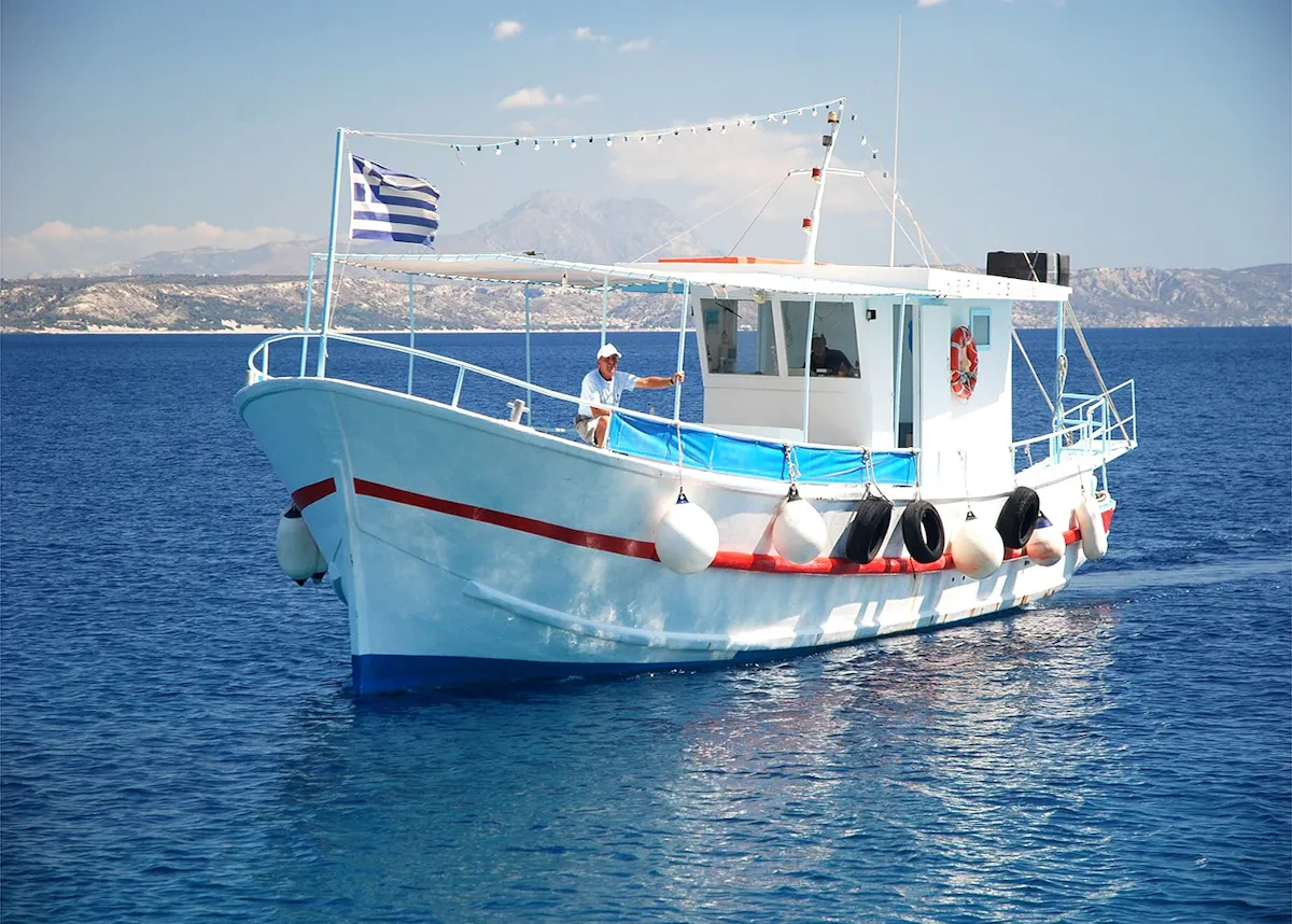 Kefalos Bay boat trip with lunch