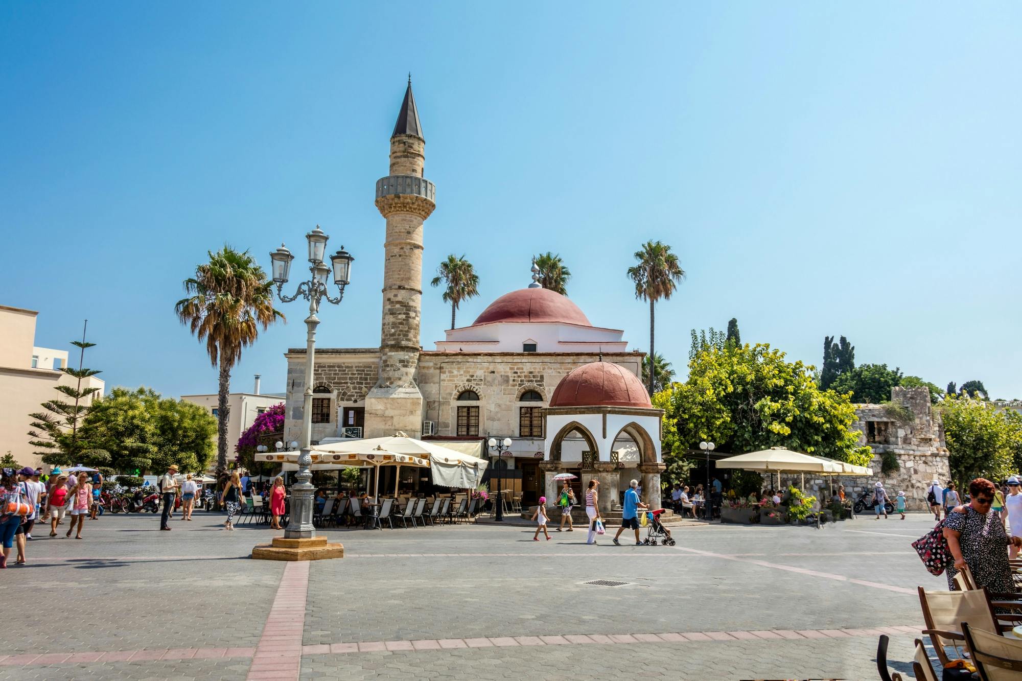 Guided tour of Kos Town, Asclepeion and Zia with wine-tasting