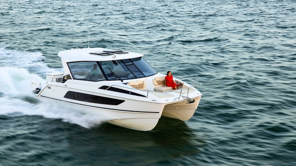 Catamaran cruise in de Golf vanaf Orosei vanuit Cala Gonone
