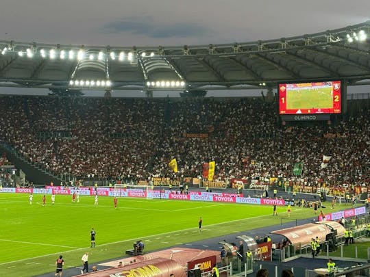 Mecz piłki nożnej AS Roma na Stadio Olimpico