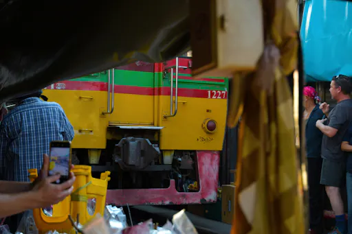 Railway Market, Floating Market, Salt Farm & Cycling Tour from Hua Hin