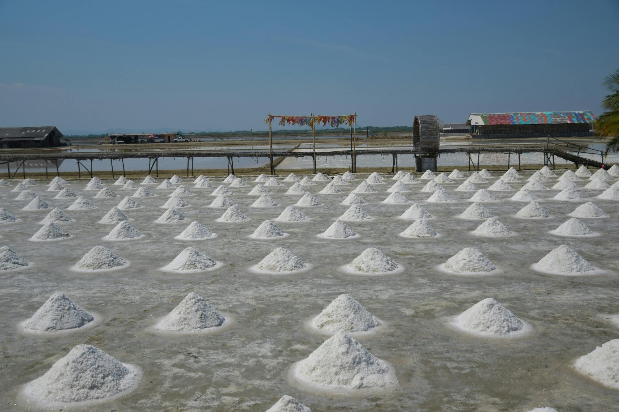 Railway Market, Floating Market, Salt Farm & Cycling Tour from Hua Hin