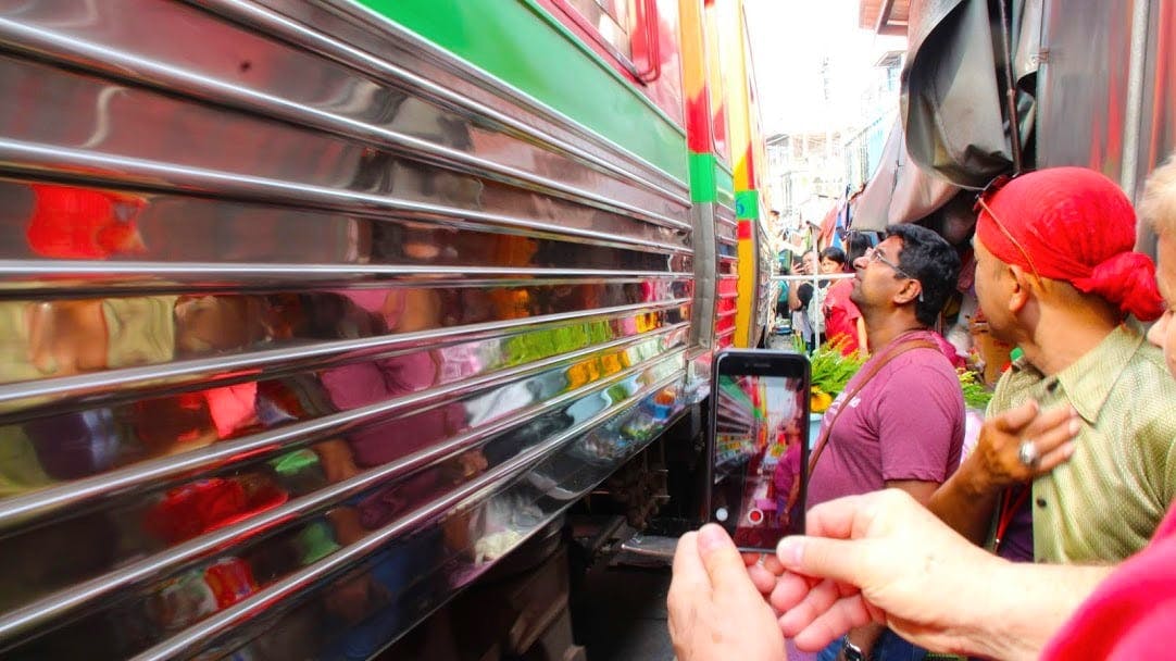 Railway Market, Floating Market, Salt Farm & Cycling Tour from Hua Hin