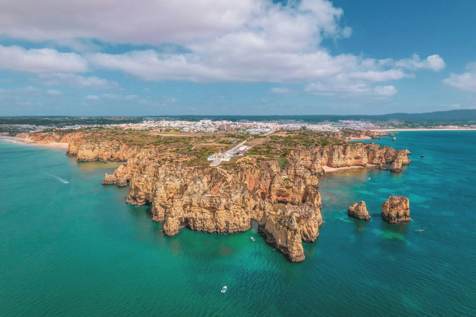 Sunset catamaran cruise on the Algarve’s Lagos coast