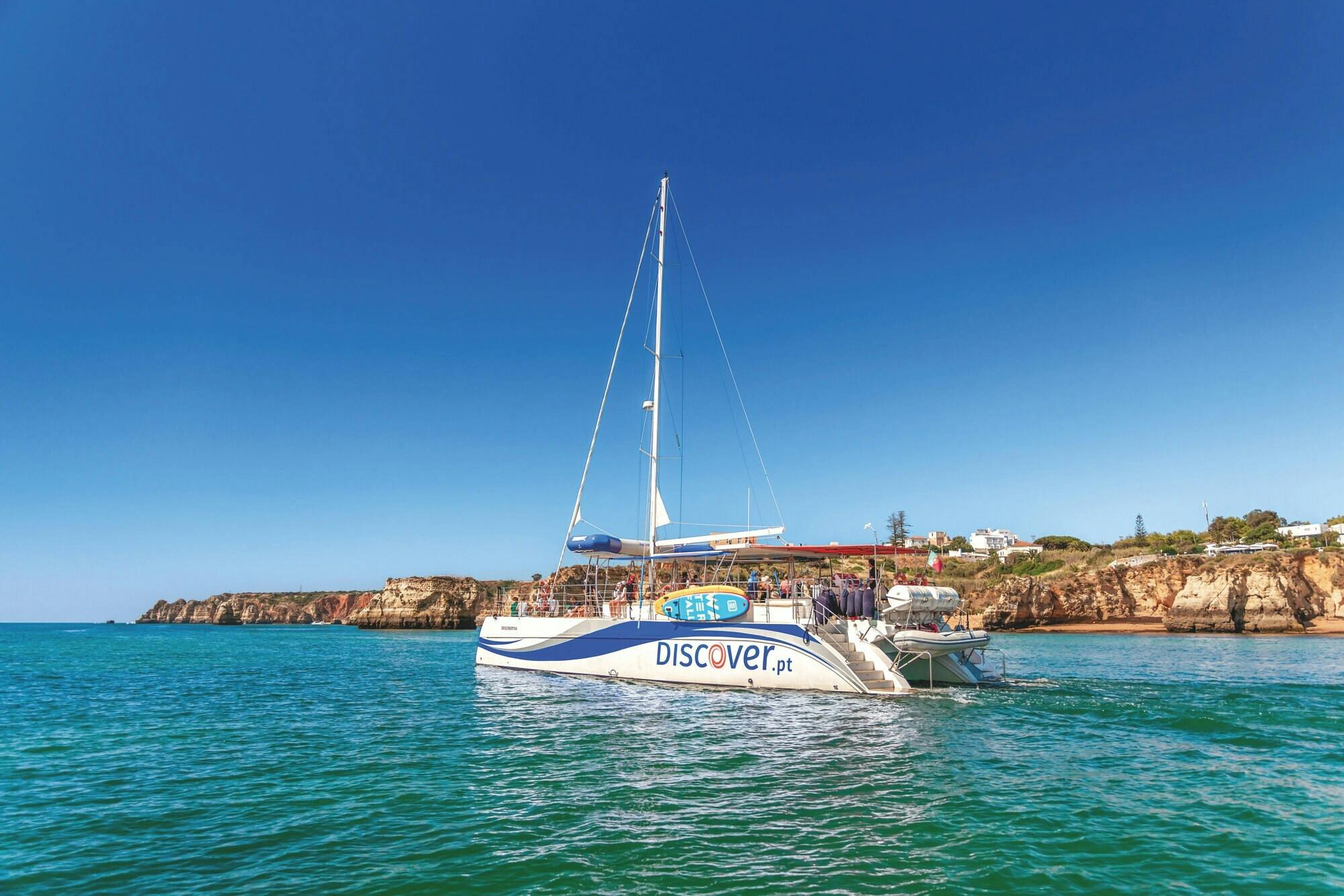 Benagil Cave catamaran cruise with brunch from Vilamoura