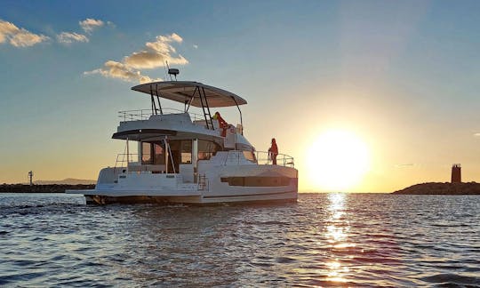 Madeira south coast catamaran cruise at sunset