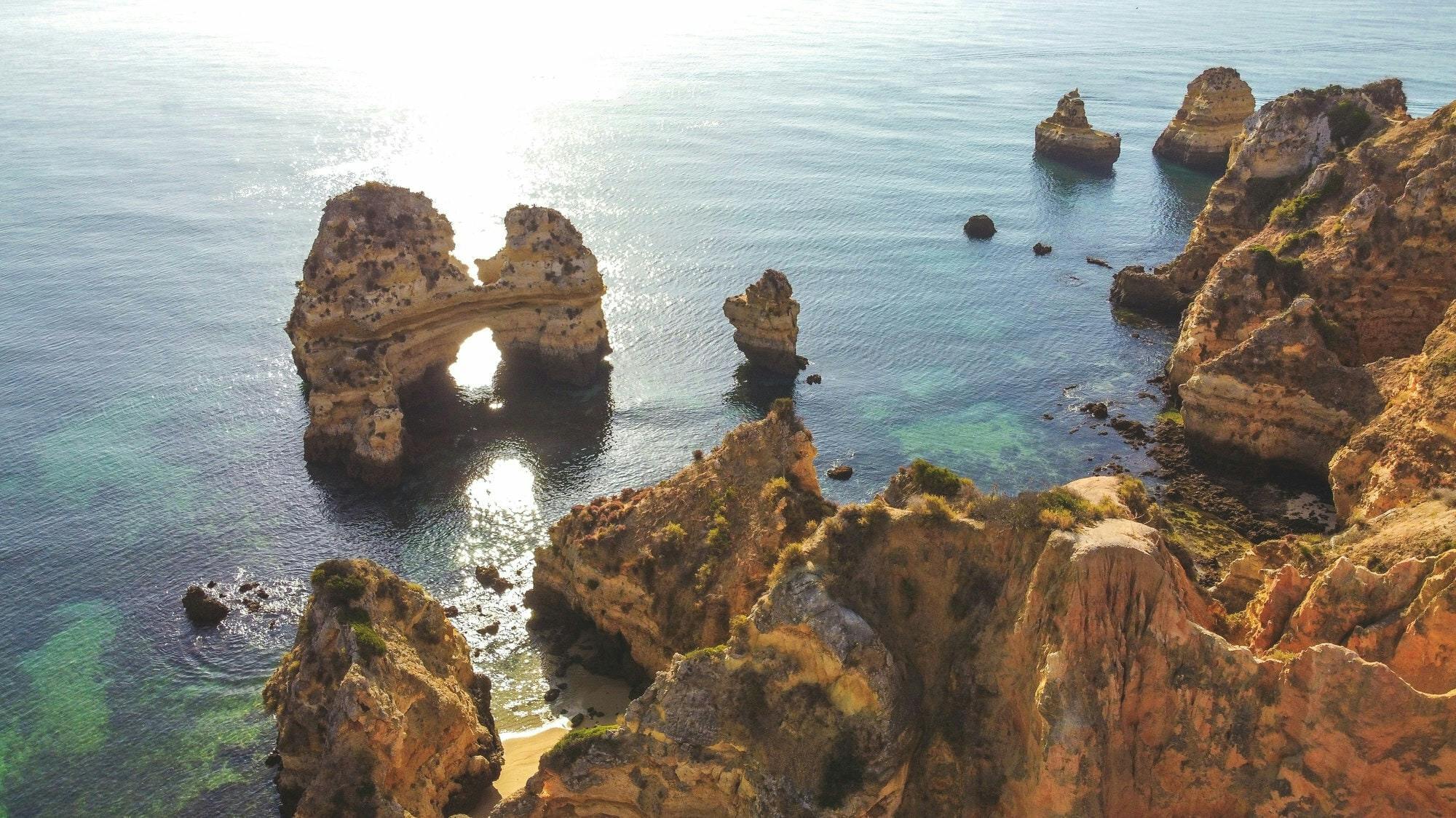 Algarve motorboat cruise to Ponta da Piedade Caves from Lagos