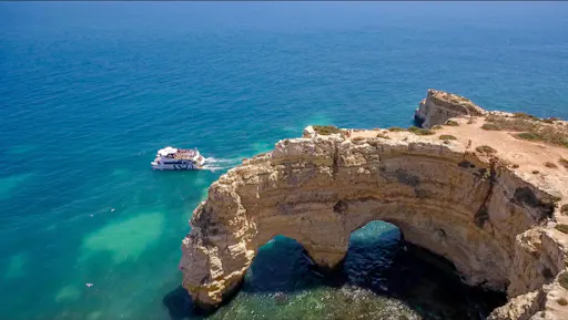 Sunset catamaran cruise on the Algarve’s Lagos coast