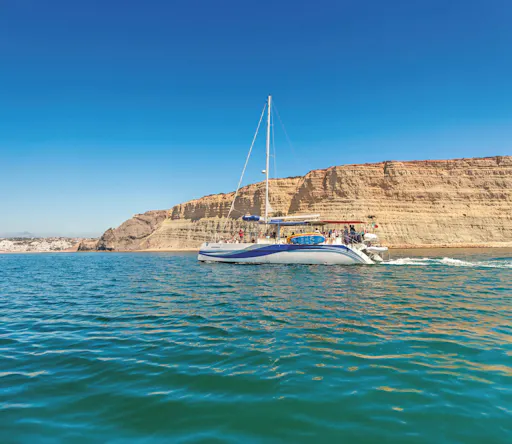 Benagil Cave catamaran cruise with brunch from Vilamoura