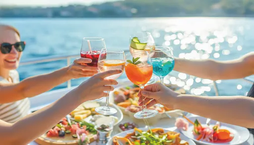 Benagil Cave catamaran cruise with brunch from Vilamoura