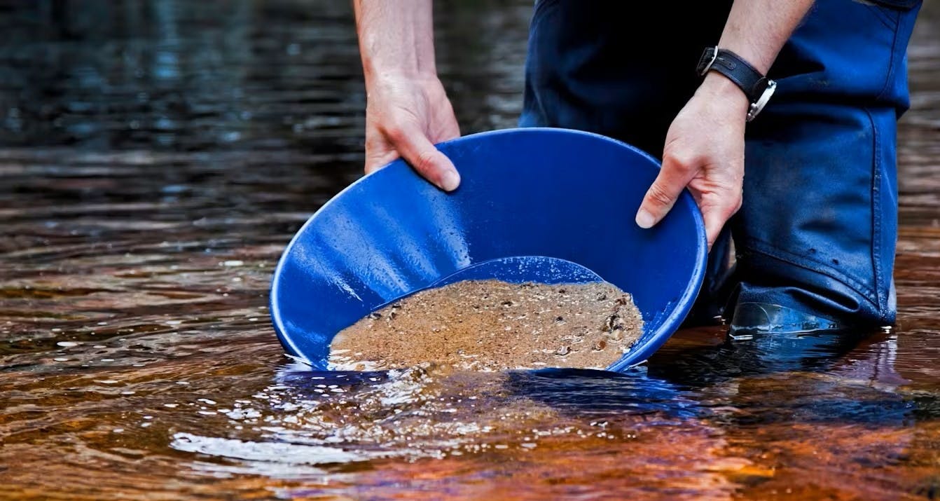 Gold panning adventure in Düsseldorf