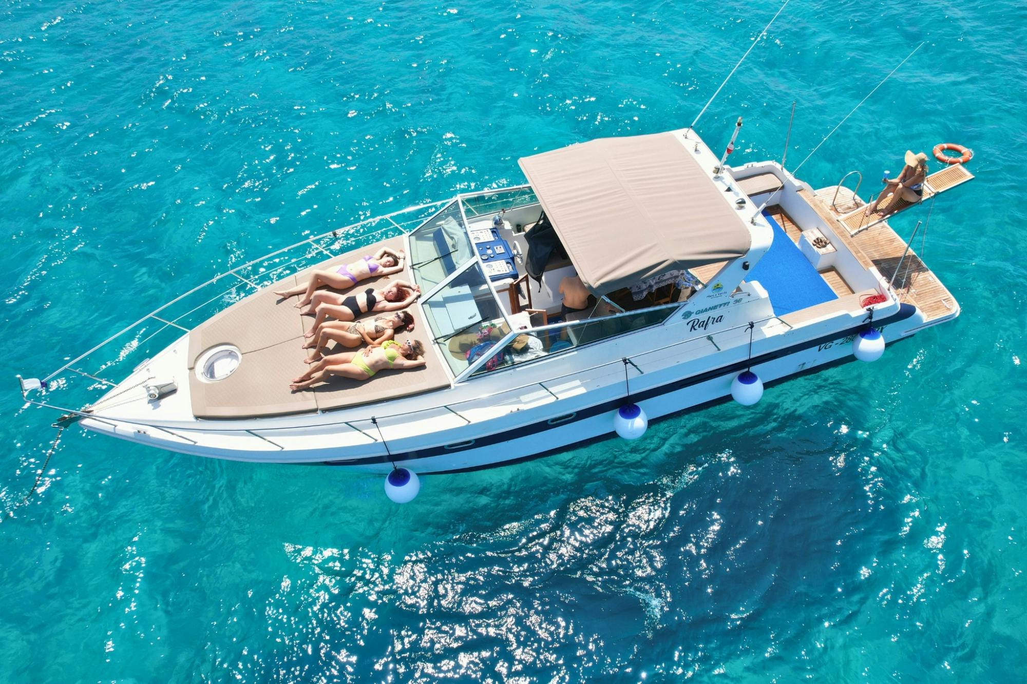 Excursão de barco a Favignana e Levanzo a partir de Trapani com almoço