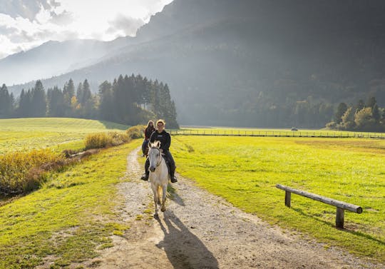 Horse ride experience through the Brenta Dolomites