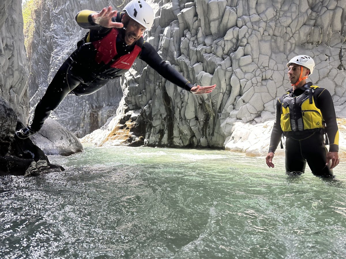 Body rafting op de Alcantara rivier