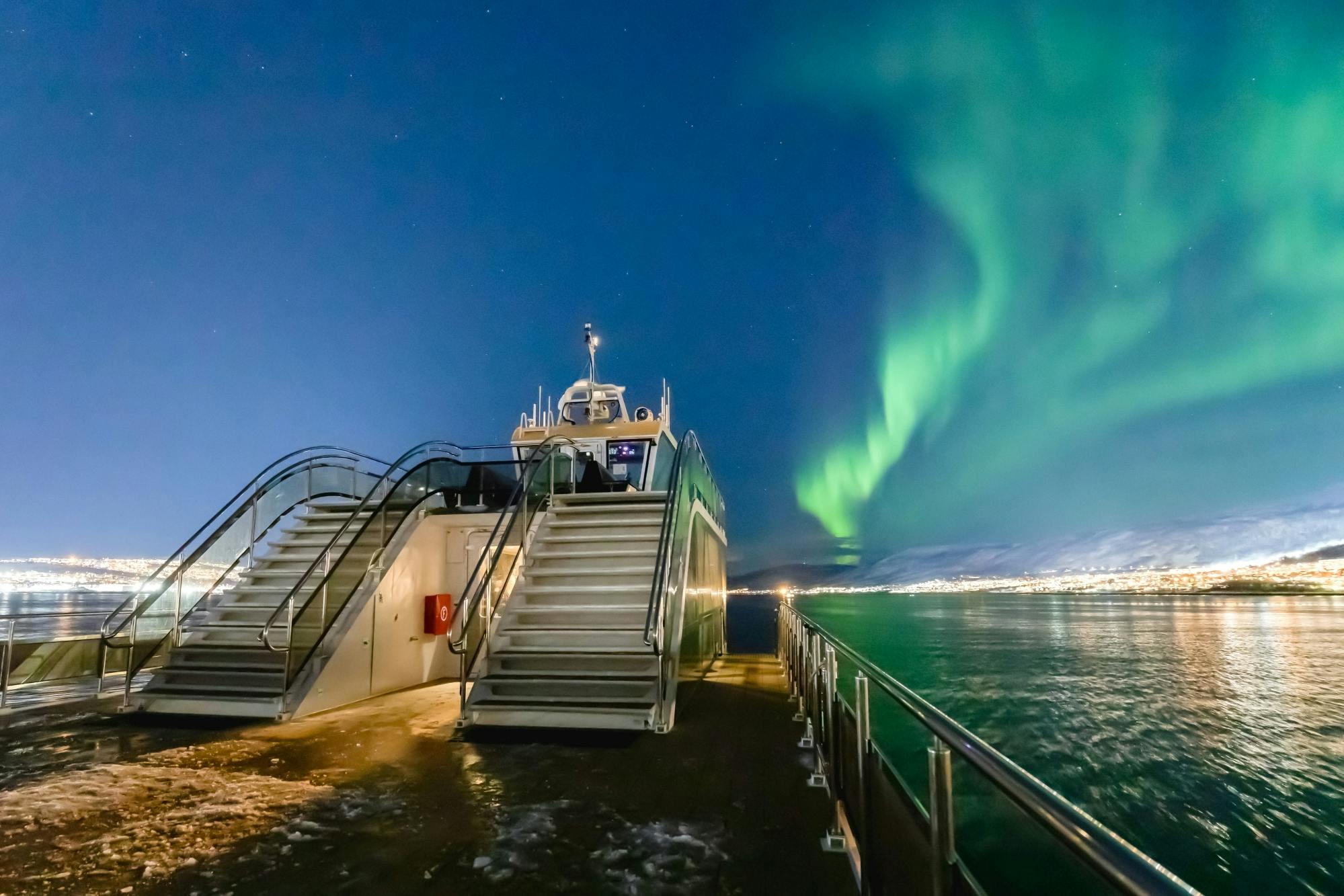 Elektrische cruise met gids door het noorderlicht vanuit Tromsø