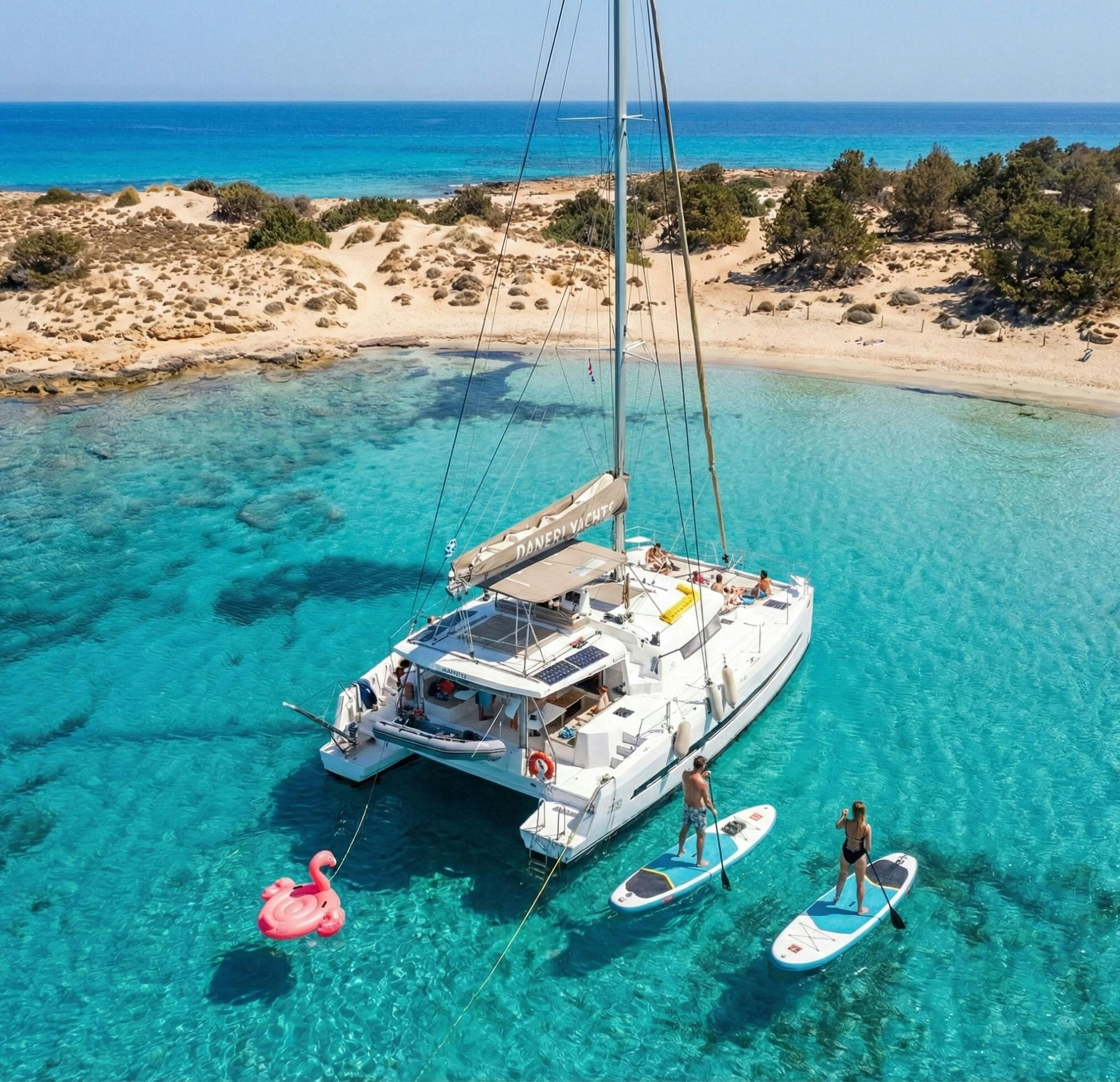 Morning catamaran cruise to Chrissi Island with lunch