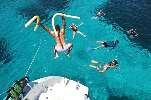 Afternoon catamaran cruise to Chrissi Island with dinner