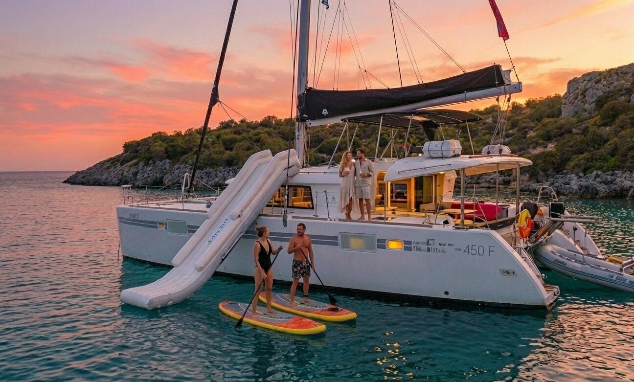 Afternoon catamaran cruise to Chrissi Island with dinner