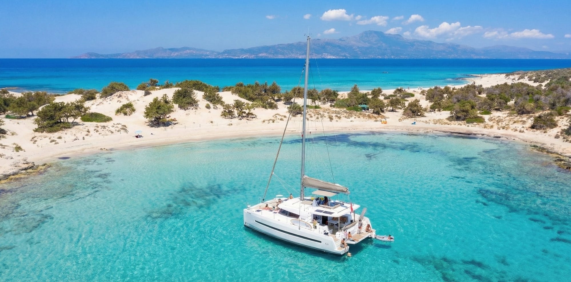 Morning catamaran cruise to Chrissi Island with lunch