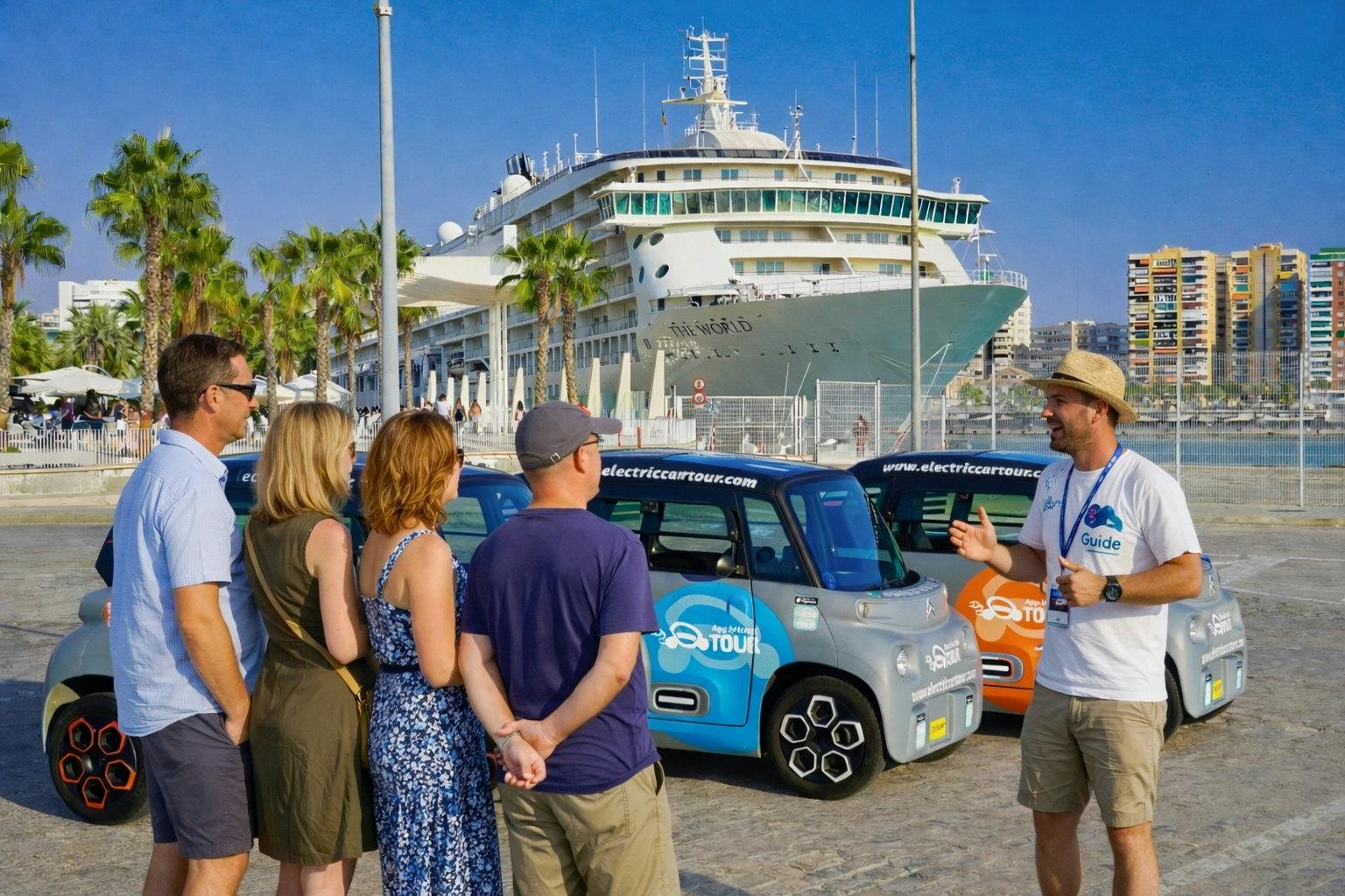 Private Tour durch Málaga mit einem Elektroauto