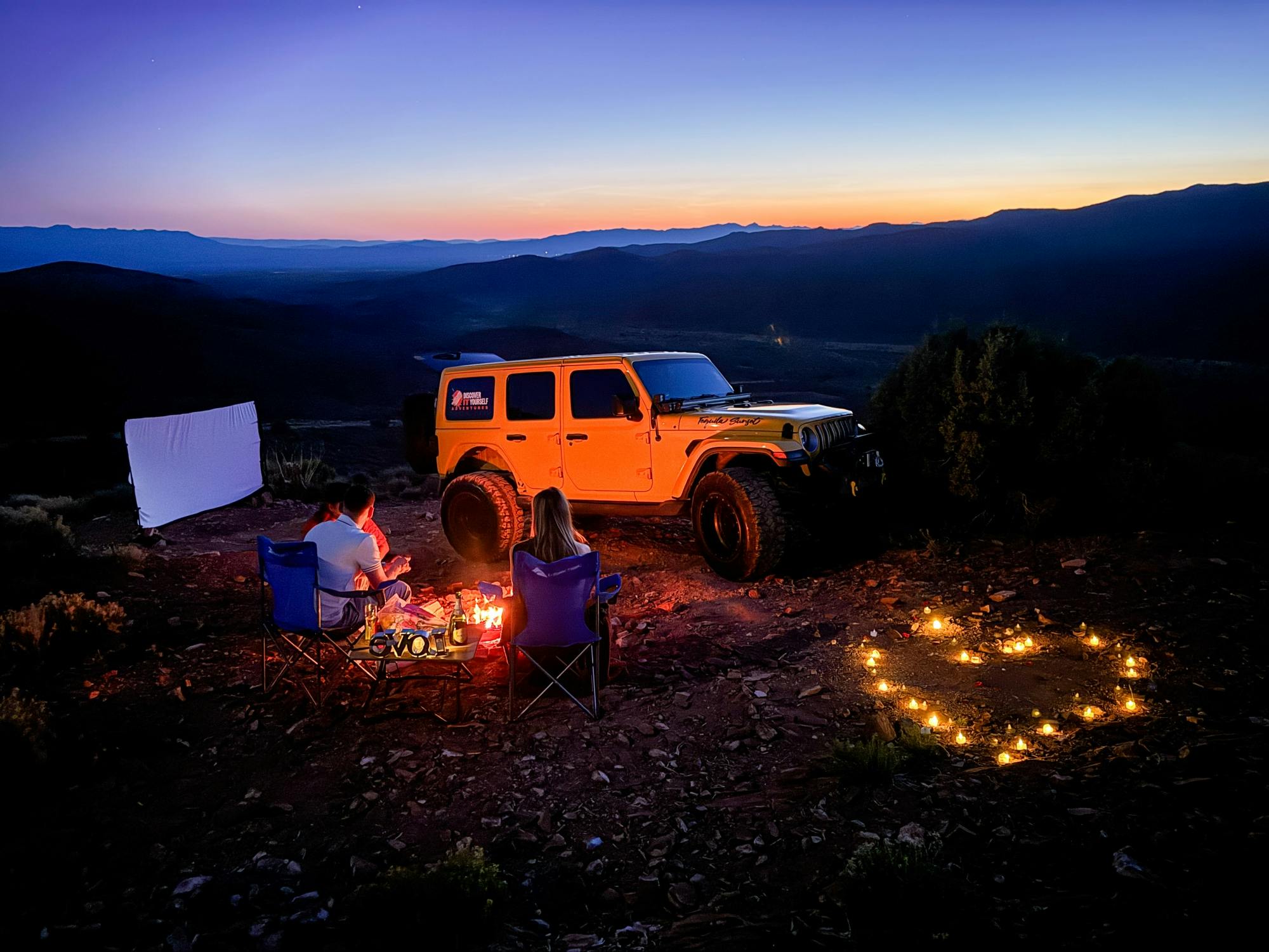 Movie night experience in the forest in Las Vegas