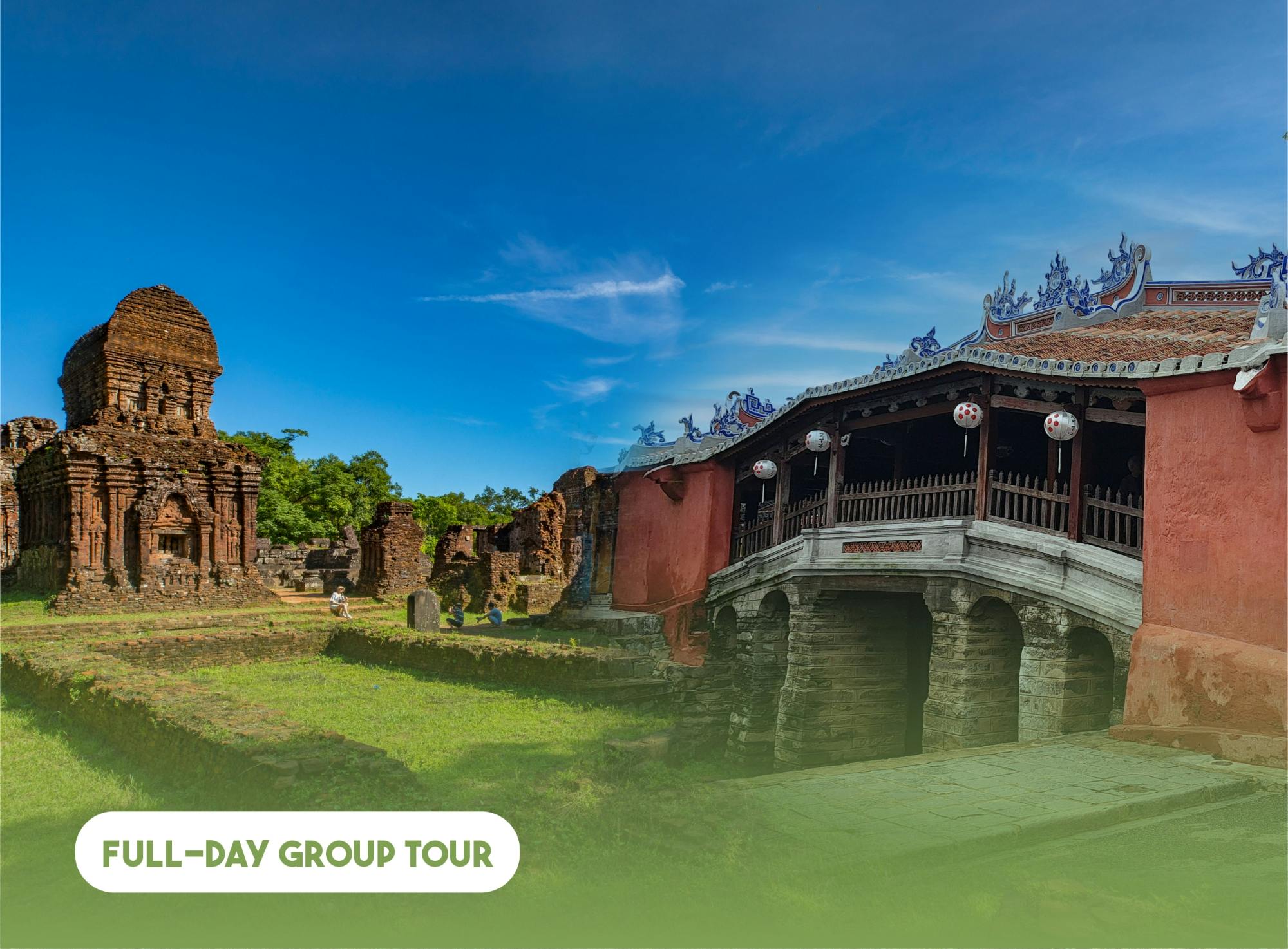 Excursión de día completo a la ciudad de Hoi An y al santuario de My Son desde Danang