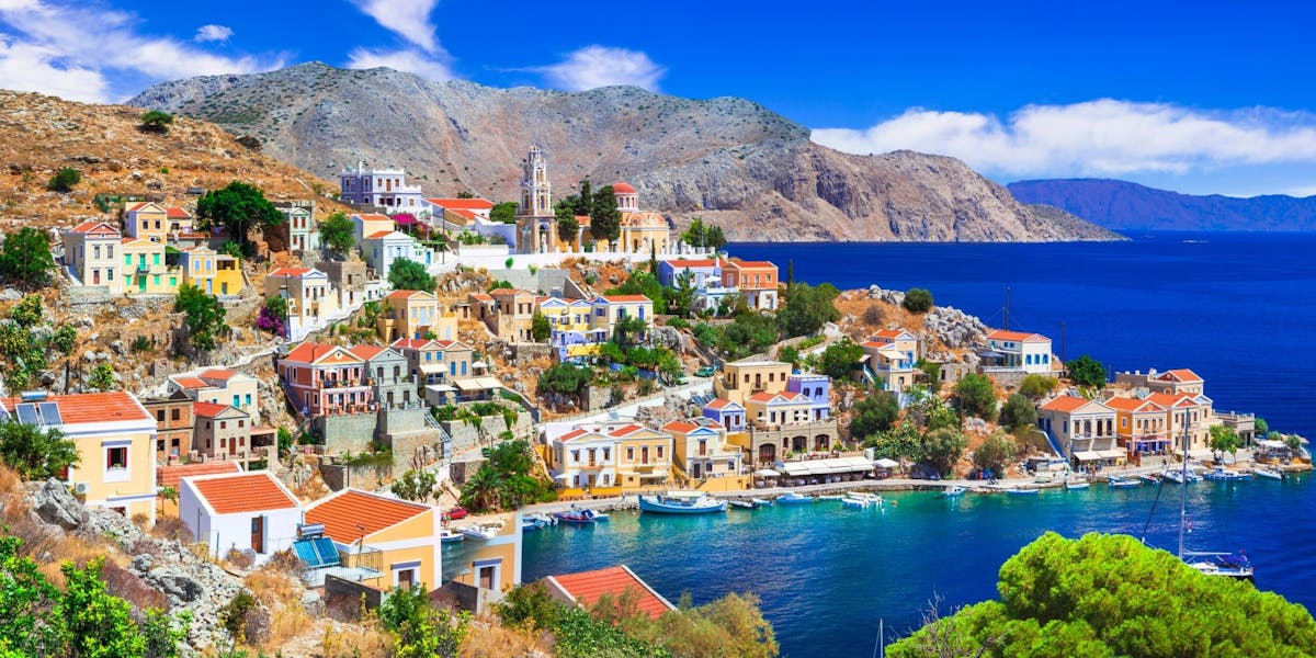 Begeleide e-bike tour langs de hoogtepunten vanaf het eiland Symi
