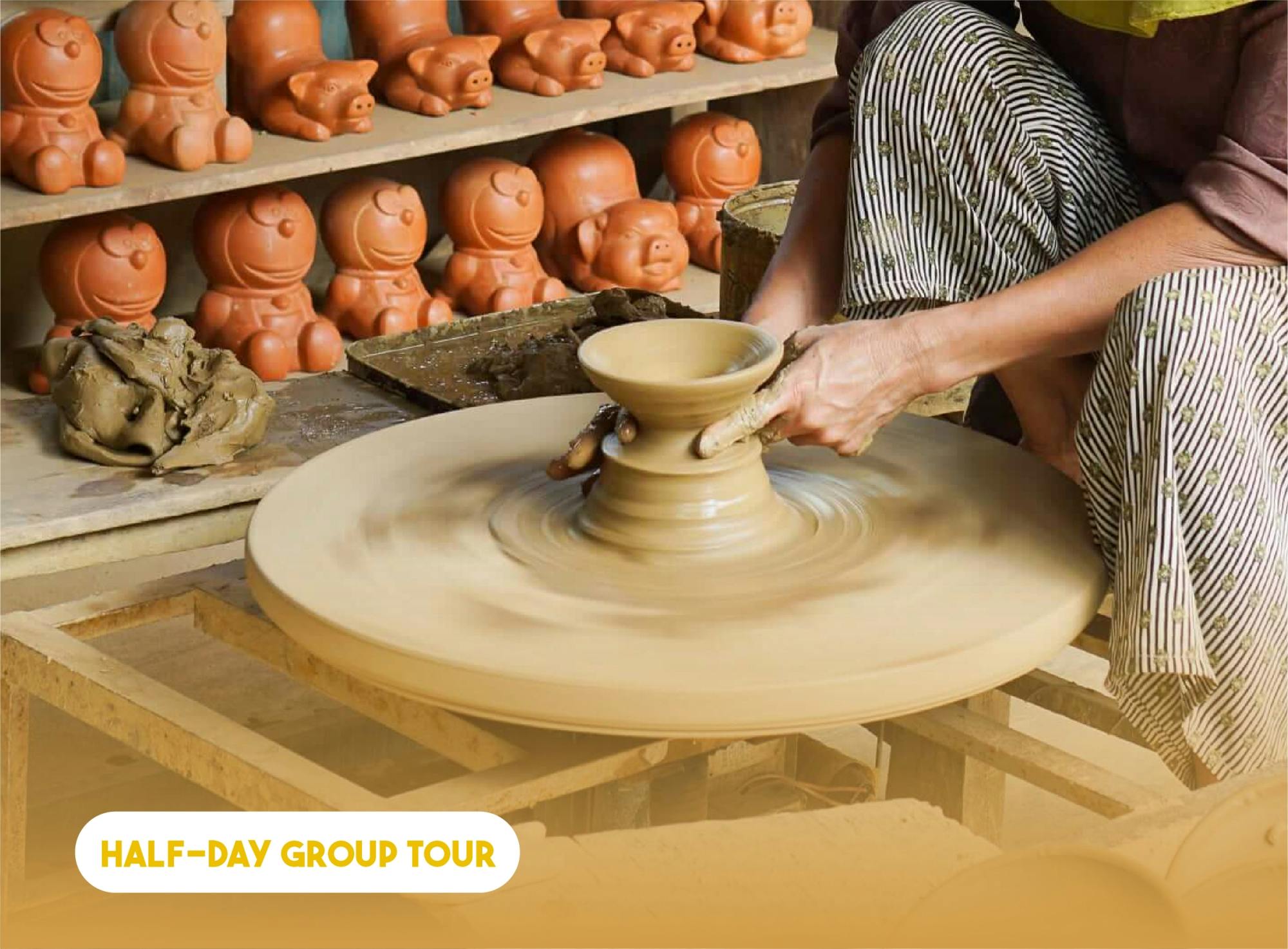 Tour in barca dei villaggi artigianali di Hoi An e corso di fabbricazione di lanterne