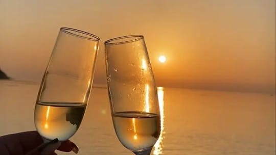 Crucero turístico con champán en barco pirata con vistas al horizonte de Miami