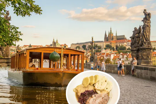 Excursão de 6 horas a Praga com passeio de barco pelo rio e almoço