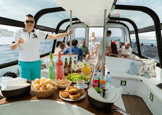 Sangria boat cruise with open bar, music and snacks in Lisbon
