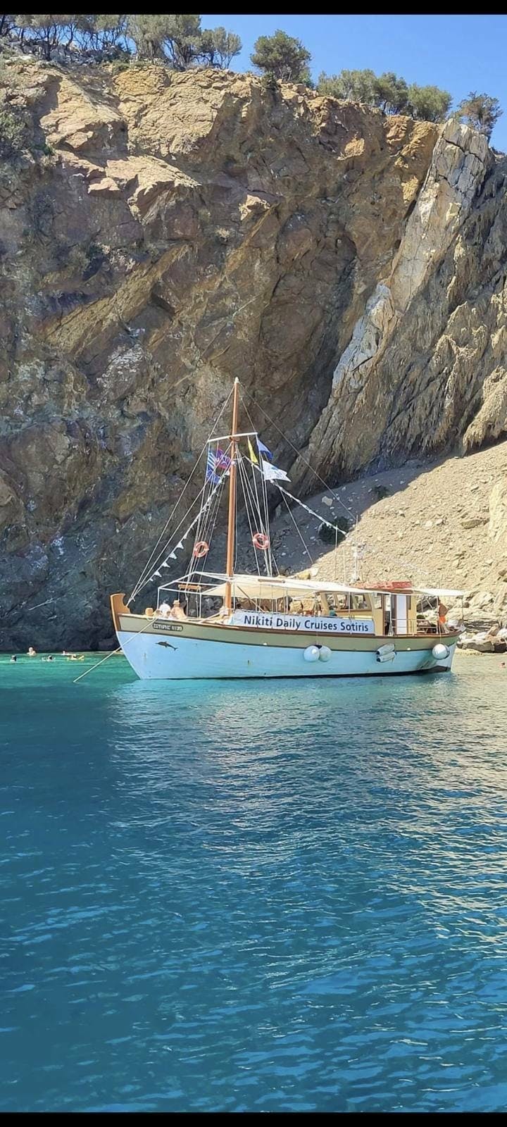 Halkidiki boat trip with Neos Marmaras visit, swimming and lunch