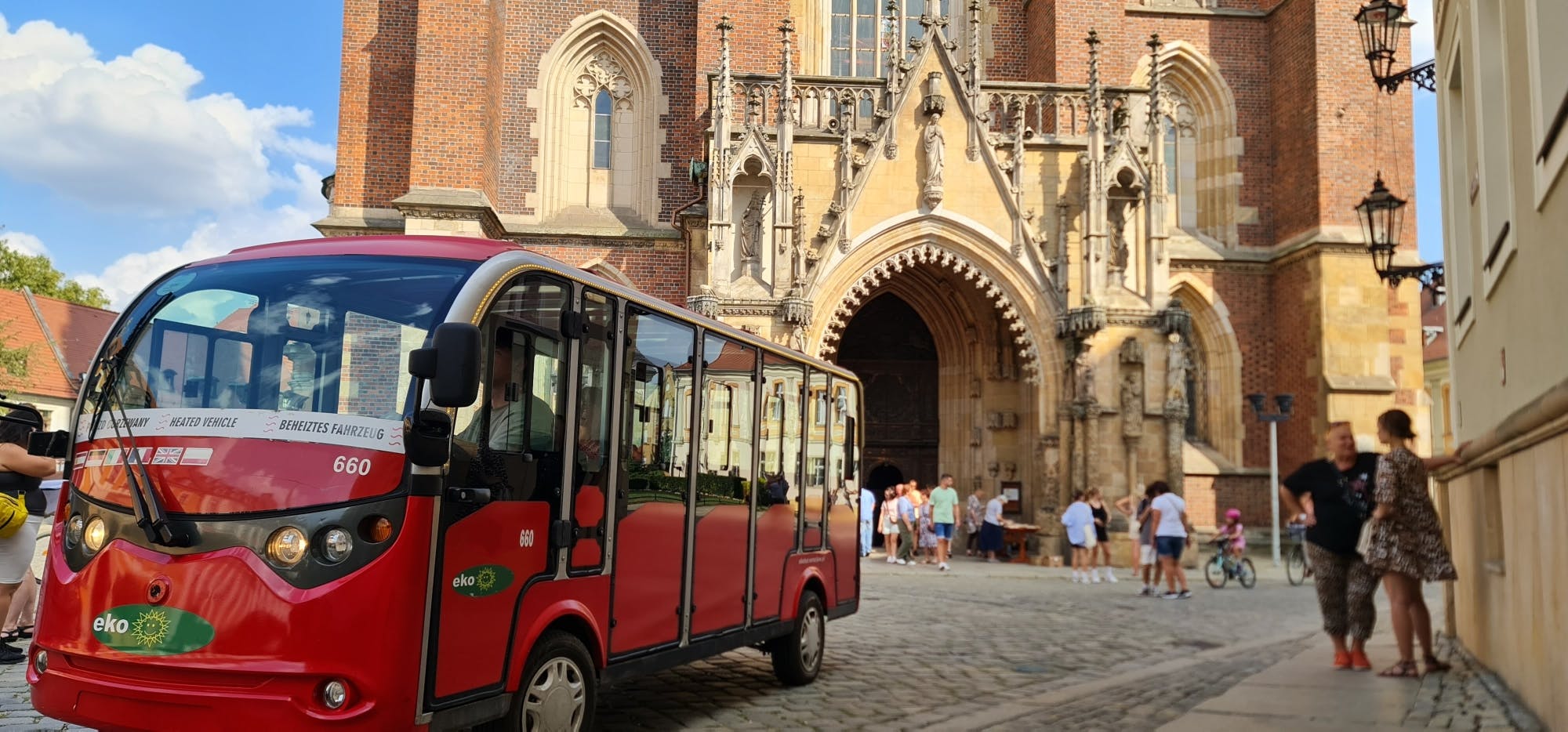 Passeio de carro elétrico em Wrocław com guia