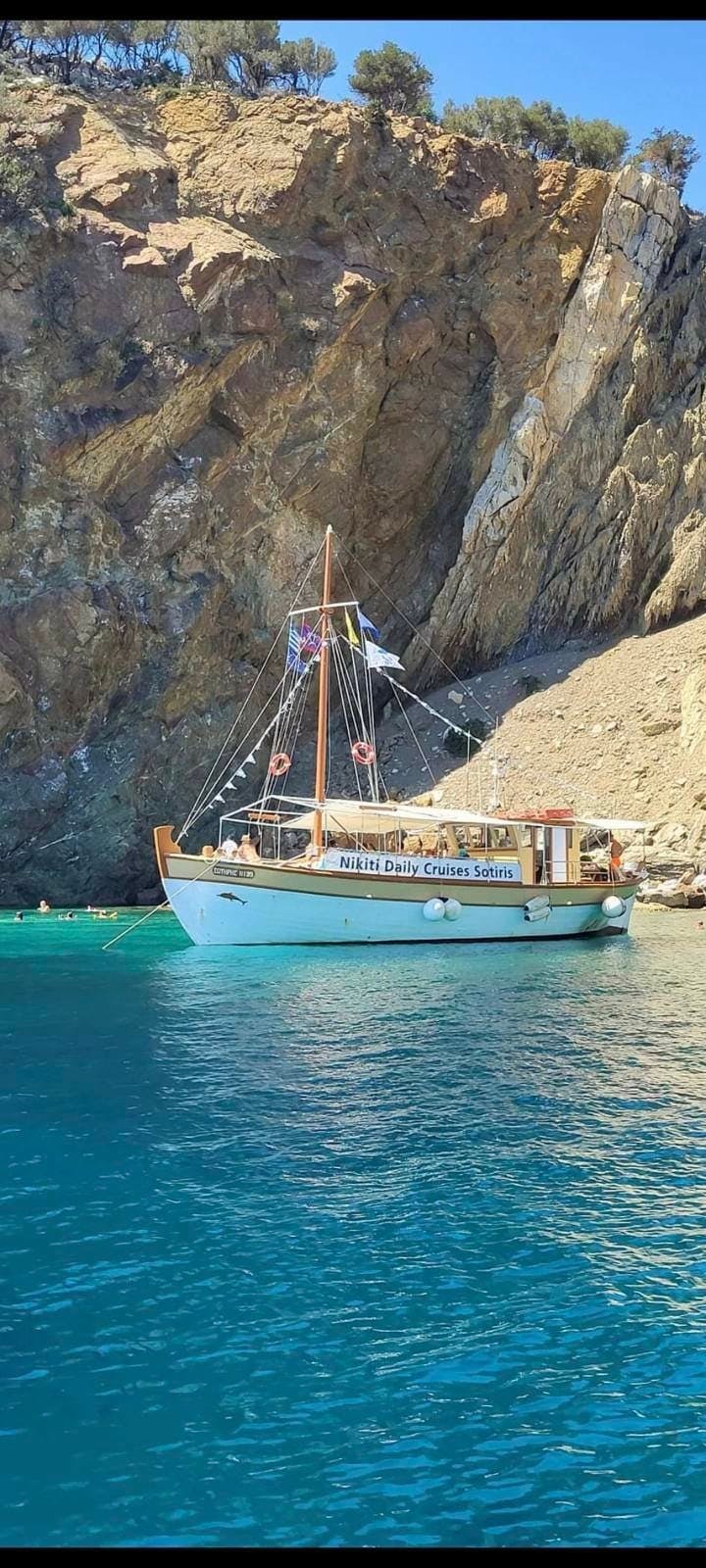 Halkidiki boat trip with Neos Marmaras visit, swimming and lunch