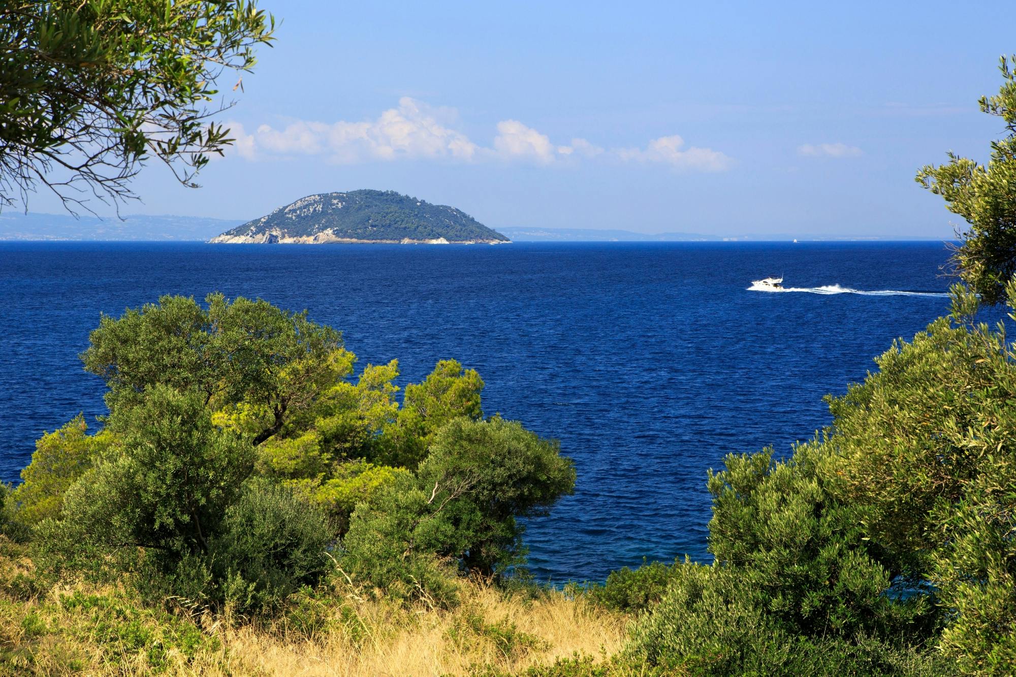 Halkidiki boat trip with Neos Marmaras visit, swimming and lunch