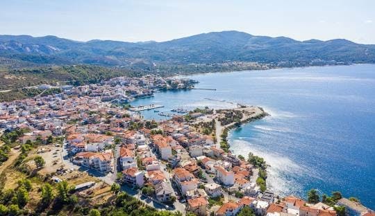 Halkidiki boat trip with Neos Marmaras visit, swimming and lunch