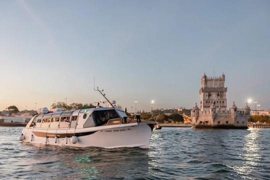 Lisbon private sunset tour for bachelor parties on premium boat