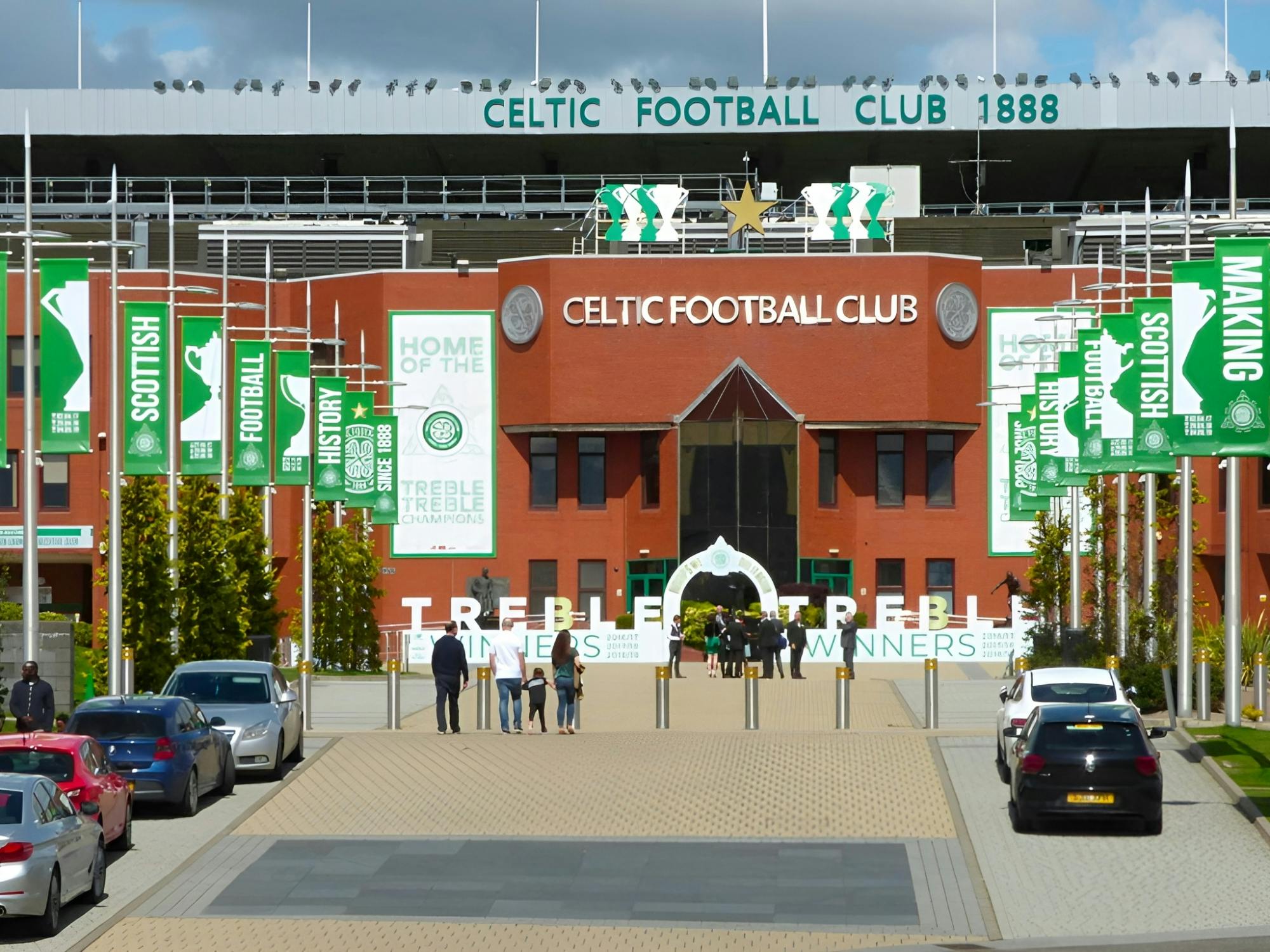 Celtic FC football game at Celtic Park