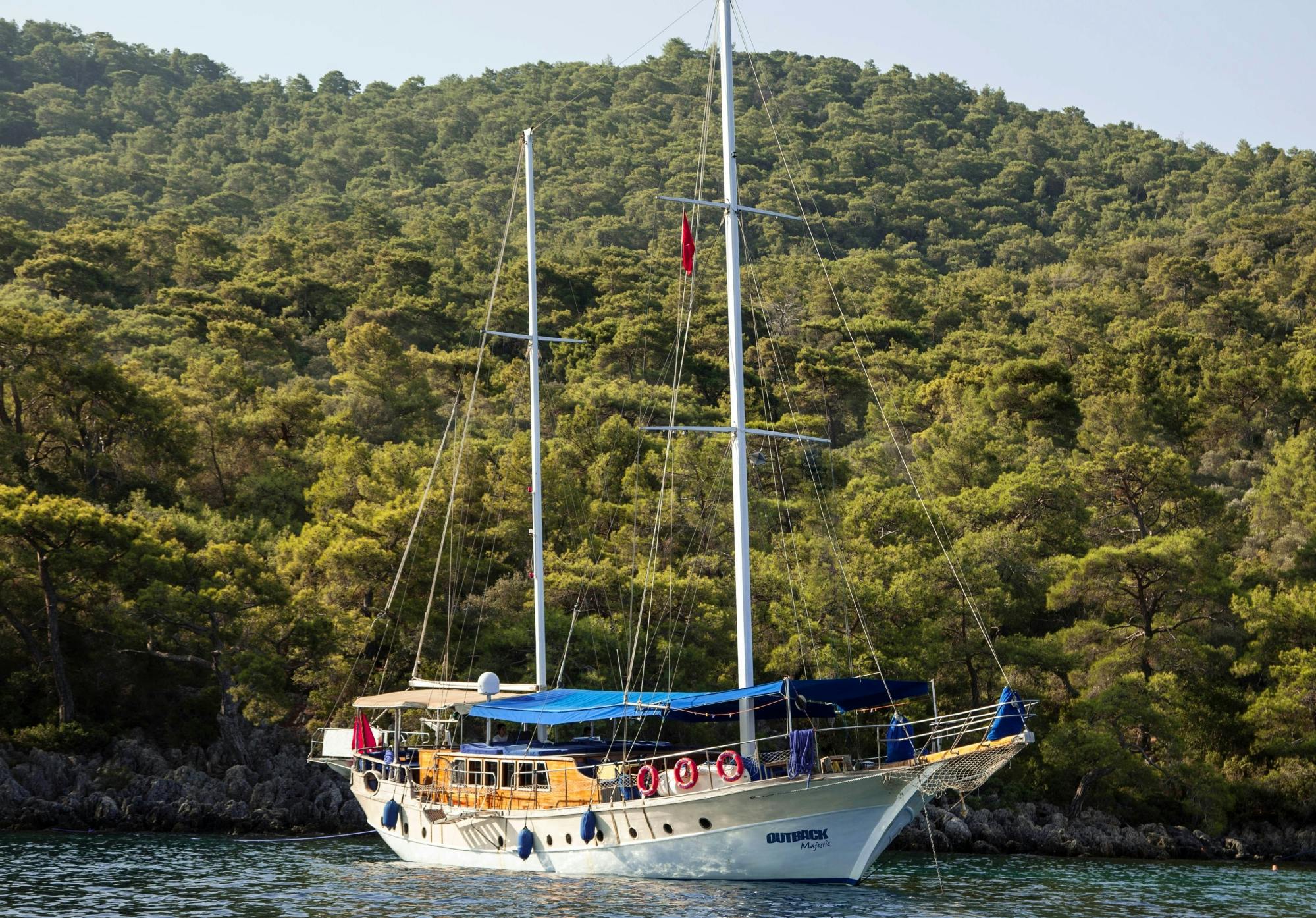 Bodrum full-day boat cruise by Outback Yachting