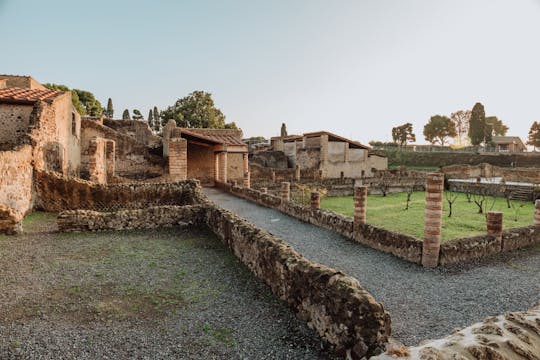 Zugang zur archäologischen Stätte von Herculaneum mit Audioguide