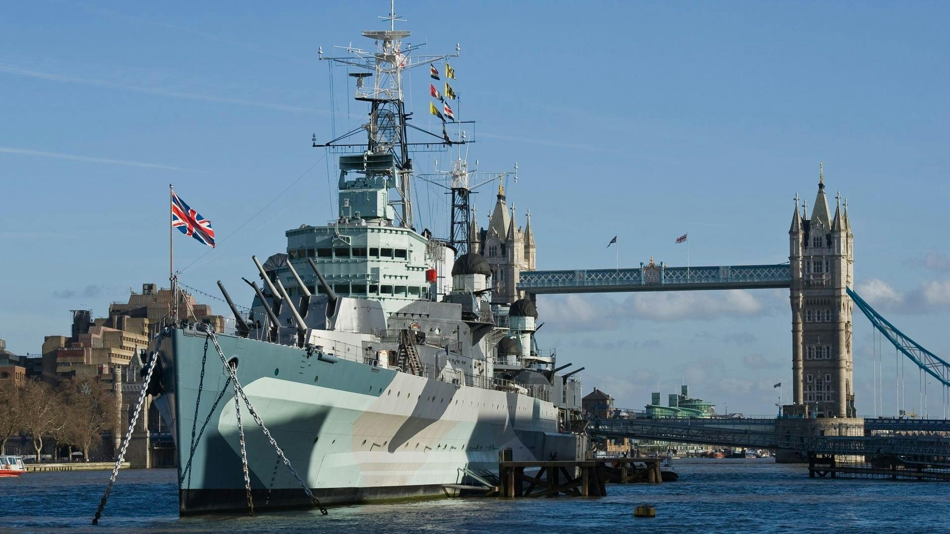 HMS Belfast tickets and Southbank highlights audio tour