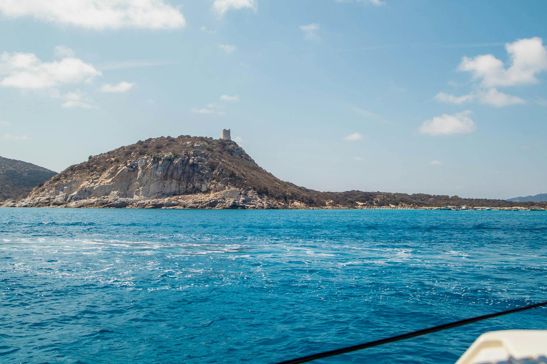 Excursion en bateau et plongée avec tuba à Capo Boi