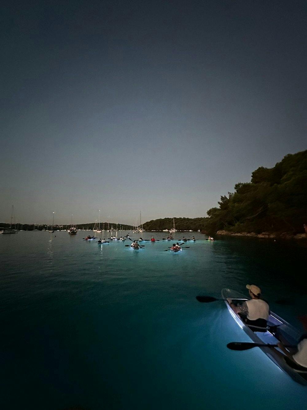 LED kayak night tour